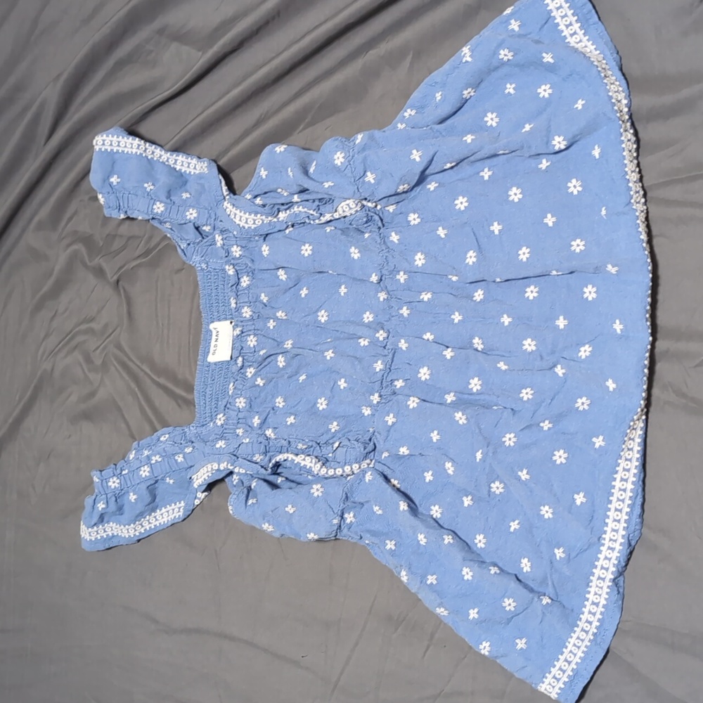 Boho ruffle embroidered Old Navy sleeveless top cottage core ruffles cute - Picture 3 of 12
